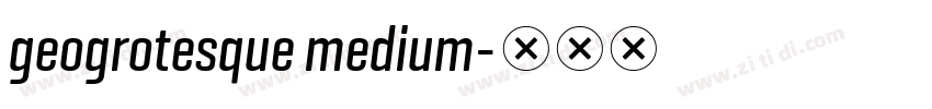geogrotesque medium字体转换